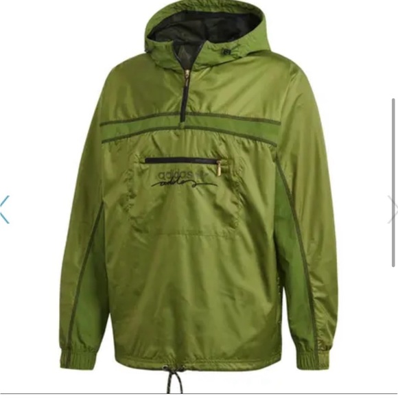 Mens large adidas green pullover jacket - Picture 4 of 10